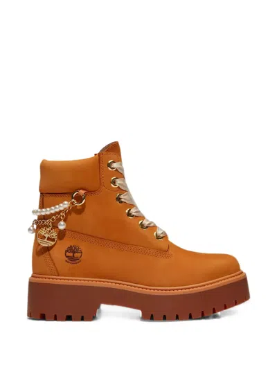 Timberland Stone Street Charm-detail Boots In Brown