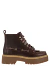Timberland Stone Street Fringed Boot With Platform In Brown