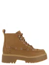 Timberland Stone Street Fringed Boot With Platform In Yellow