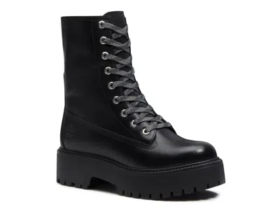 Timberland Stone Street Mid Foldover Bootie In Black