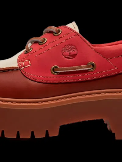 Timberland Stone Street Platform Boat Boots In White