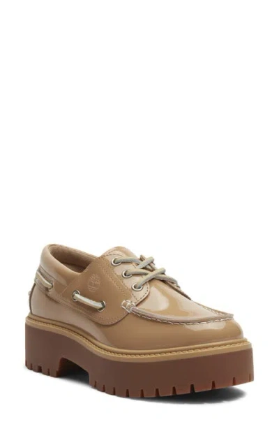 Timberland Stone Street Platform Boat Shoe In Brown