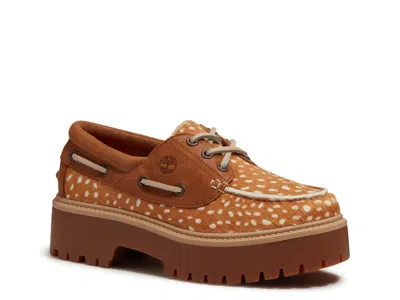 Timberland Stone Street Platform Boat Shoe In Brown