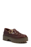 Timberland Stone Street Platform Buckle Loafer In Burgundy