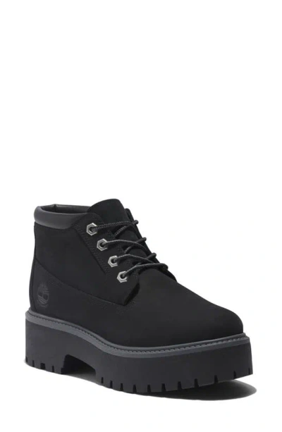 Timberland Women's Nellie Stone Street Water-resistant Boots From Finish Line In Jet Black