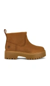 Timberland Ankle Boots With Lug Sole And Pull Tab In Brown
