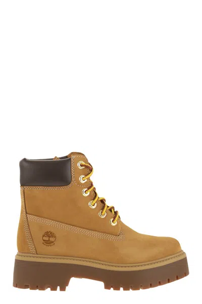 Timberland Stone Street 6 Inch Lace Up Waterproof Boot Wheat In Brown