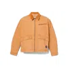 Timberland Casual Jacket With Collar Detail And Front Pockets In Wheat Boot