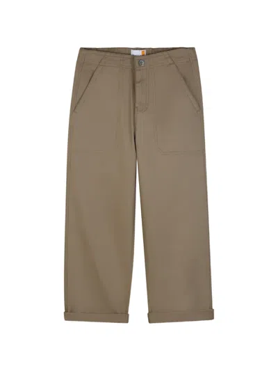Timberland Kids' Straight-leg Trousers In Neutral