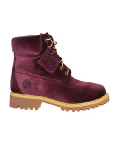 Timberland Straps And Ankle Boots In Red