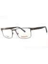 Timberland Stylish Rectangular Eyeglasses For Men In Brown
