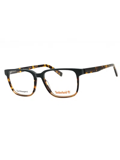 Timberland Stylish Rectangular Eyeglasses For Men In Black