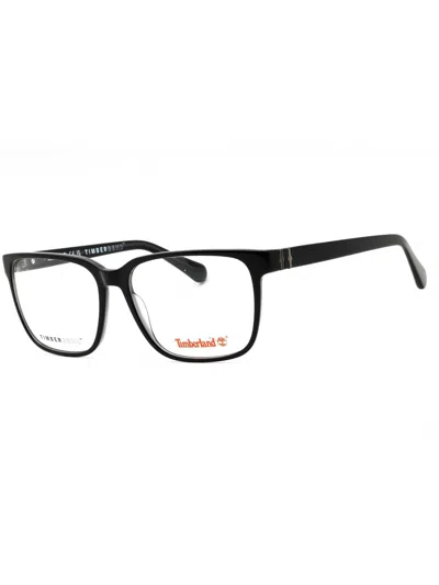 Timberland Stylish Rectangular Eyeglasses For Men In Black