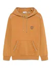 Timberland Beige Hoodie In Cotton With Logo