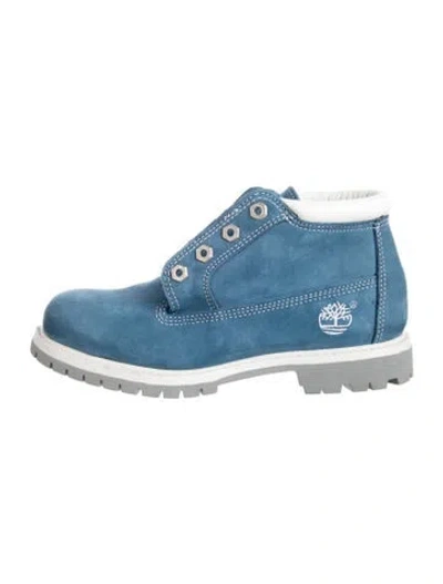 Pre-owned Timberland Suede Boots In Blue