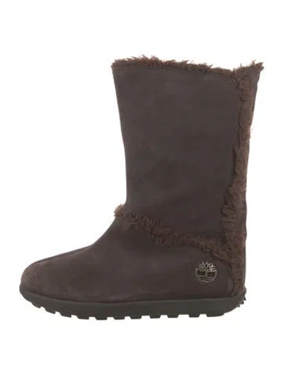 Pre-owned Timberland Suede Boots In Brown