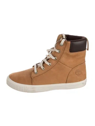 Pre-owned Timberland Suede Boots In Brown