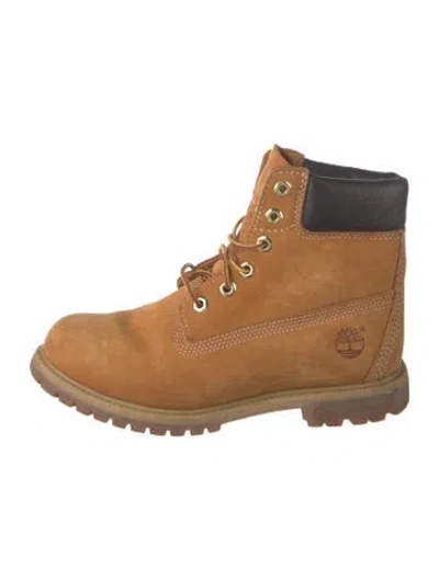 Pre-owned Timberland Suede Boots In Neutral