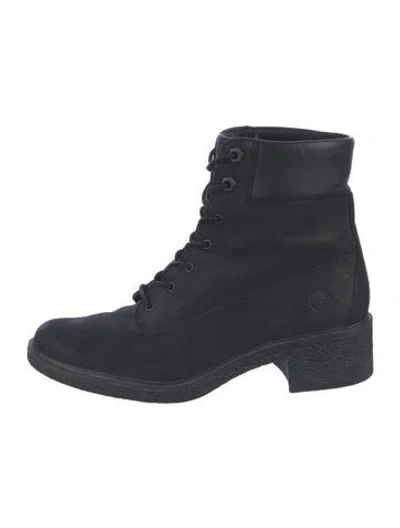 Pre-owned Timberland Suede Combat Boots In Multi