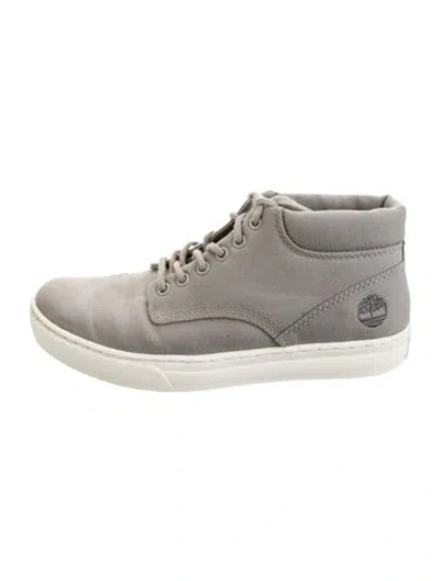 Pre-owned Timberland Suede Sneakers In Green
