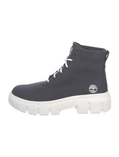 Pre-owned Timberland Suede Sock Sneakers In Gray
