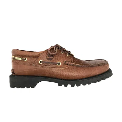 Pre-owned Timberland Supreme X 3-eye Classic Deck 'croc' | Brown | Men's Size 9