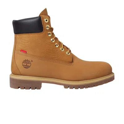 Pre-owned Timberland Supreme X 6 Inch Premium Boot 'wheat Snake' | Tan | Men's Size 8