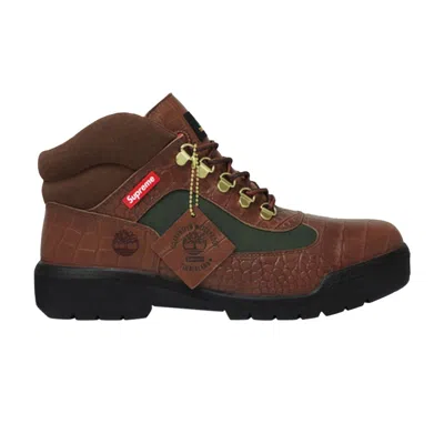 Pre-owned Timberland Supreme X Field Boot 'croc Pack - Beef & Broccoli' In Brown