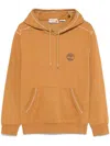 Timberland Beige Hoodie In Cotton With Logo In Beige