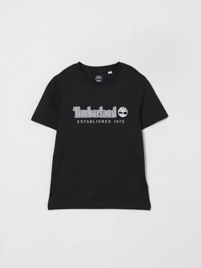 Timberland T-shirt  Kids Color Black In Burgundy