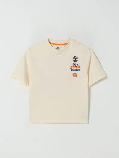 Timberland Kids' T-shirt In Cotone Con Stampa Grafica