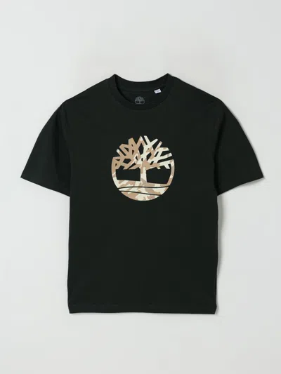 Timberland Kids' T-shirt In Cotone Con Logo