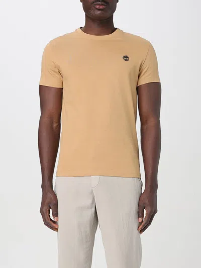 Timberland Oyster River Logo Short Sleeve T-shirt In Brown