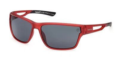 Timberland Tb00001 Polarized 67d Men's Sunglasses Red Size 65