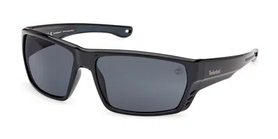 Timberland Tb00002 Polarized 01d Men's Sunglasses Black Size 64