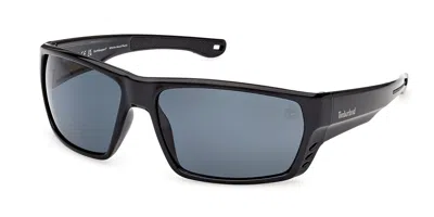 Timberland Tb00002 Polarized 05d Occhiali Da Sole Neri Per Uomo In Black