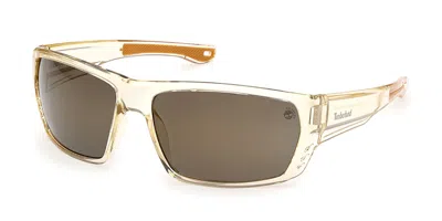Timberland Tb00002 Polarized 27r Men's Sunglasses Brown Size 64