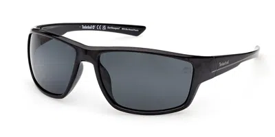 Timberland Tb00003 Polarized 01d Occhiali Da Sole Neri Per Uomo In Black