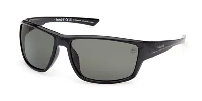 Timberland Tb00003 Polarized 01r Men's Sunglasses Black Size 65
