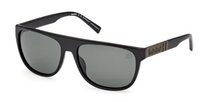 Timberland Tb00004 Polarized 01r Men's Sunglasses Black Size 60