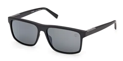 Timberland Tb00006 Polarized 05d Occhiali Da Sole Neri Per Uomo In Black