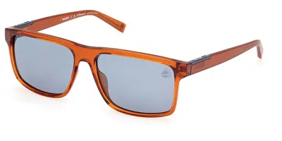 Timberland Tb00006 Polarized 47d Men's Sunglasses Brown Size 58 In Orange