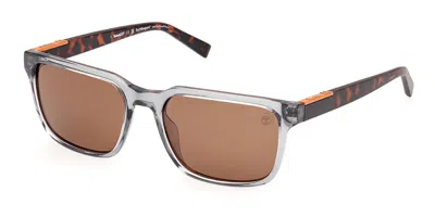 Timberland Tb00008 Polarized 20h Men's Sunglasses Grey Size 56 In Gray