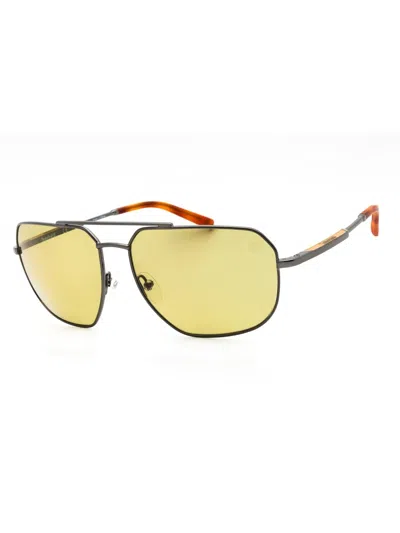 Timberland Tb00009 Oval Metal Men's Sunglasses In Yellow