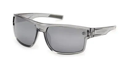 Timberland Tb00016 Polarized 20d Men's Sunglasses Grey Size 65 In Gray