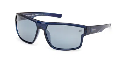 Timberland Tb00016 Polarized 90d Men's Sunglasses Blue Size 65 In Multi