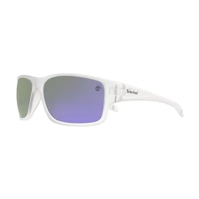 Timberland Rectangle-frame Sunglasses In White