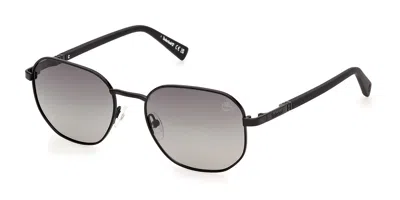 Timberland Tb00018 Polarized 02d Men's Sunglasses Black Size 53 In Multi