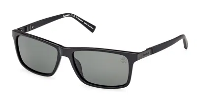 Timberland Tb00019 Polarized 01r Men's Sunglasses Black Size 58