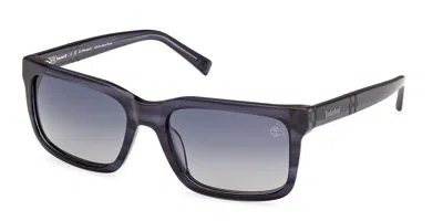 Timberland Tb00021 Polarized 90d Men's Sunglasses Blue Size 57 In Gray